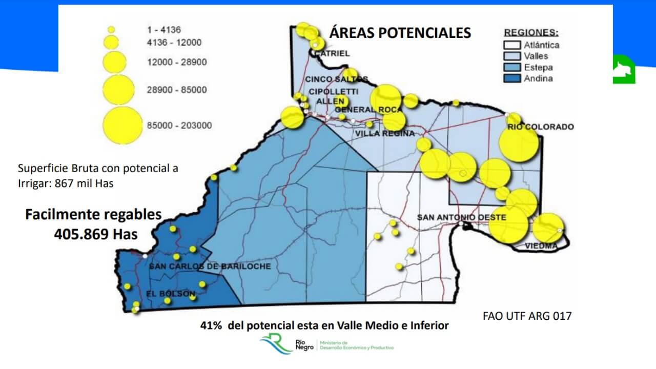En busca del “lejano este”: Río Negro impulsa el riego para sumar otros dos valles productivos 3 Rio Negro 2